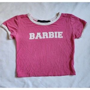 Omighty Barbie Baby Tee Size Small